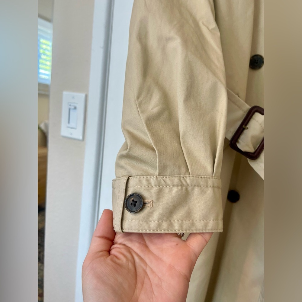 J. Crew Tan Trench Coat - Picture 7 of 8